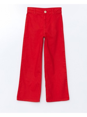 Lc Waikiki Yeni Sezon Beli Ayarlanabilir Lastikli Kiz Cocuk Pantolon - S59488Z4