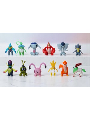 Elifeshop Pokemon Go Plus Anime Versiyon Pikachu 12LI Aksiyon Figür Oyuncak Oyun Koleksiyon Seti 57936