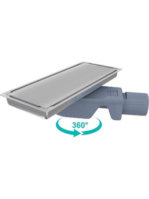 Valtemo Unıqlıne-S Trendy Yan Çıkışlı Yer Süzgeci Ø 50 12X30 cm