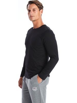 Lc Waikiki Yeni Sezon Bisiklet Yaka Uzun Kollu Erkek Atlet - W40997Z8