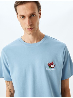 Koton Bisiklet Yaka Kısa Kollu Pamuklu Baskılı T-Shirt