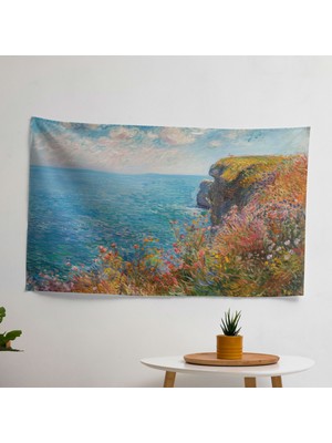 Seaside Cliff Claude Monet Duvar Sanatı - Yatak Odası Veya Oturma Odası Dekoru Için Canlı