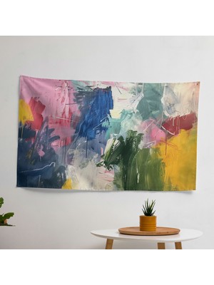 Henri Matisse'den Esinlenen  Duvar Örtüsü - Canlı Renkler - Modern Dekoratif Kumaş Duvar Sanatı
