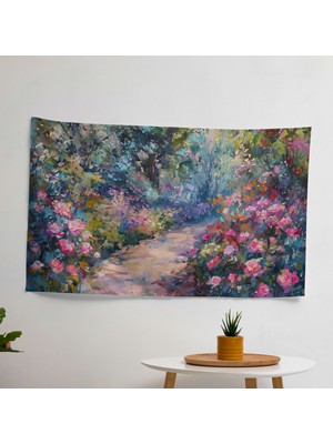 Empresyonizm Çiçek Bahçesi Bloom Duvar Örtüsü - Yatak Odası, Oturma Odası Veya Yurt Dekoru