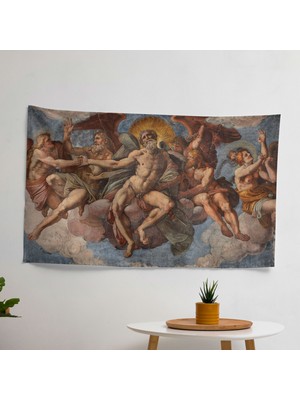 Michelangelo'dan Esinlenen Duvar Örtüsü - Yatak Odası, Oturma Odası ve Yatakhane Için Canlı