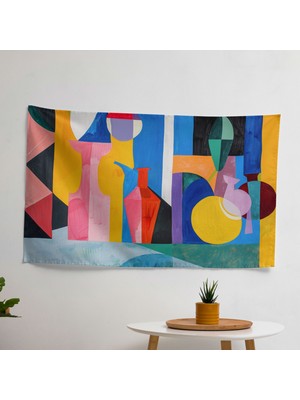 Henri Matisse Modern Sanattan Esinlenen  Duvar Örtüsü - Canlı Renkler, Hafif Kumaş Dekor