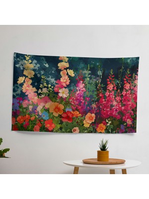 Canlı Bahçe Duvar Sanatı: Modern Süblimasyon Baskı Kumaş Duvar Örtüsü