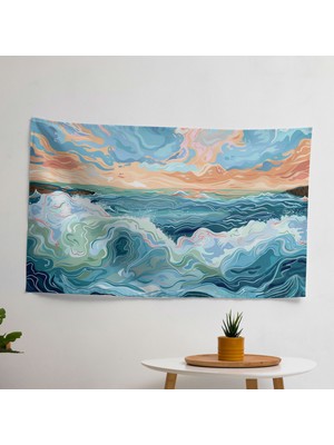 Duvar Sanatı Örtü - Yatak Odası, Oturma Odası Veya Yurt Dekoru Için Canlı Pamuk ve Polyester