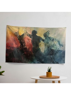 Michelangelo Dan Esinlenmiş Duvar Örtüsü - Yatak Odası, Oturma Odası ve Yurt Için Canlı Baskılı