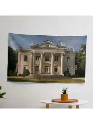 Neoklasik Ranforce Kumaş Duvar Örtüsü - Canlı Süblimasyon Baskı, Yatak Odası, Oturma Odası,