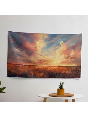 Empresyonizm Ranforce Kumaş Duvar Örtüsü - Yatak Odası, Oturma Odası, Yurt Için Hafif Kumaş