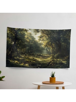 Rokoko Tarzı Resim Duvar Dekorasyonu - Yatak Odası, Oturma Odası ve Yurt Için Canlı Ranforce