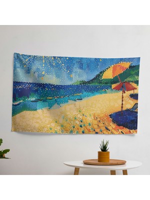 Noktacılık  Sunny Beach Duvar Örtü - Yatak Odası, Oturma Odası Veya Yurt Dekoru Için Canlı