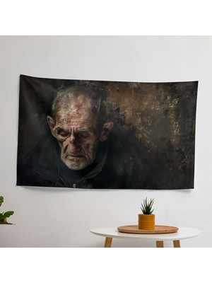 Rembrandt'tan Esinlenen Baskılı Duvar Örtüsü - %100 Pamuk Sırt, Polyester Ön, Canlı Renkler