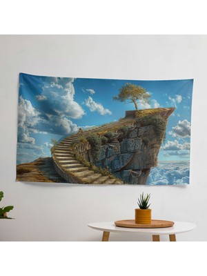 Sürrealizm  Duvar Örtüsü - Canlı Renkler, Yatak Odası, Oturma Odası ve Yurt Dekoru Için Hafif