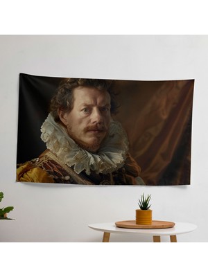Asilzade Portresi Duvar Örtüsü - Yatak Odası, Oturma Odası ve Yurt Için Canlı Ranforce Kumaş