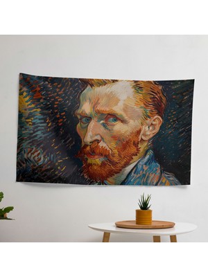 Vincent Van Gogh'tan Ilham Alan Duvar Örtüsü -  Pamuk Sırt, Polyester Ön, Ranforce Kumaş