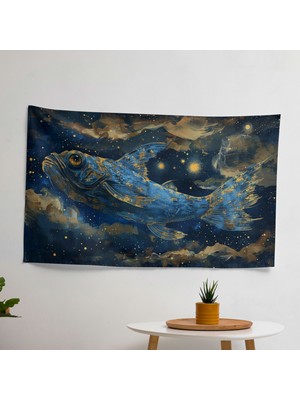 Sürrealizm Sanat Duvar Dekorasyonu - Canlı Süblimasyon Baskı Kumaş Duvar Sanatı Örtü