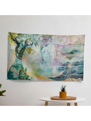 Pablo Picasso Duvar Örtüsünden Esinlendi - Canlı Süblimasyon Baskı, Yatak Odası, Oturma Odası