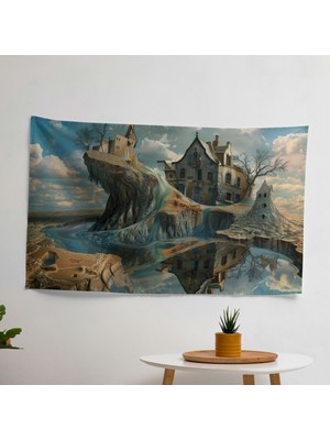 Sürrealizm  Duvar Sanatı Baskılı Duvar Örtüsü | Yatak Odası, Oturma Odası, Yurt Için Hafif