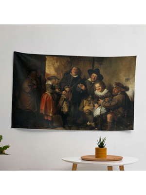 Rembrandt'tan Ilham Alan Duvar Örtüsü - Yatak Odası, Oturma Odası ve Yurt Dekoru Için Canlı