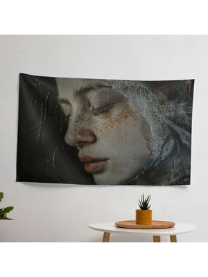 Rembrandt'tan Ilham Alan Kanvas Baskı Duvar Örtüsü - Süblimasyon Baskılı Canlı Ranforce Kumaş