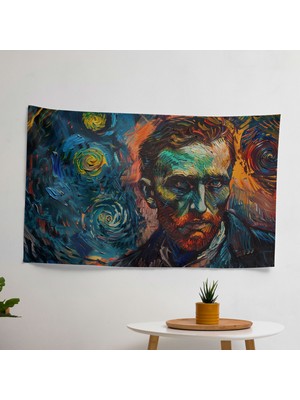 Modern Otoportre  Duvar Sanatı - Yatak Odası, Oturma Odası, Yurt Için Baskılı Kumaş Duvar