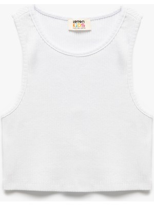 Koton Pamuklu Arkası Pencere Detaylı Kaşkorse Basic Crop Atlet