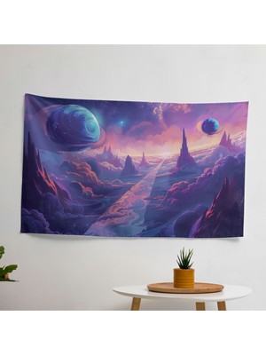 Sürrealizm  Duvar Sanatı Örtü - Canlı Ranforce Kumaş - Yatak Odası, Oturma Odası ve Yurt Için