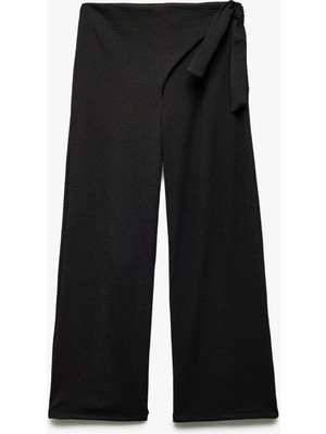 Koton Bağlama Detaylı Basic Bol Paça Pantolon