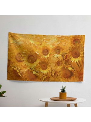 Vincent Van Gogh Ayçiçekleri Duvar Örtüsü - Yatak Odası, Oturma Odası Veya Yurt Dekoru Için