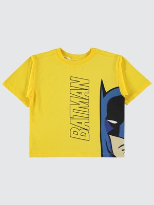 Batman Erkek Çocuk Tişört 2-5 Yaş Sarı