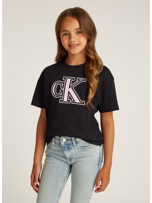 Calvin Klein Siyah Kız Çocuk T-Shirt