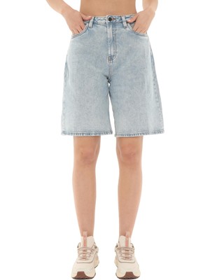 Tb0a67t7epj1 Timberland Denim Shorts Kadın Şort Ve Kapri Mavi