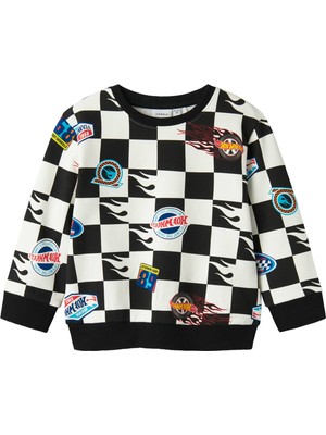 NI13238364 Name It Nmmdrewy Hotwheels Nreg Swe Bru Sky &amp;ccedil;ocuk Sweatshirt Siyah