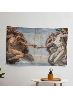 Painted Anarchy Ilahi Işık Dini Temalı Duvar Örtüsü - Yatak Odası, Oturma Odası ve Yurt Dekoru Için Baskılı