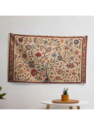 Painted Anarchy Türk Halı Desenli  Duvar Sanatı - Canlı Süblimasyon Baskı Kumaş Destekli Duvar Örtüsü