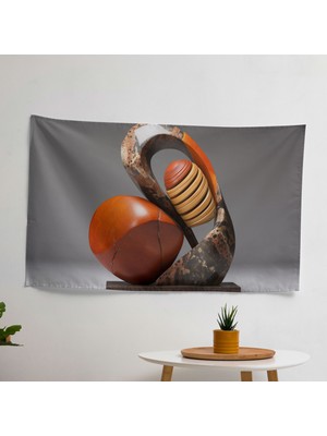 Çağdaş Aborijin Heykel  Duvar Örtü - Yatak Odası, Oturma Odası Veya Yurt Dekoru Için Canlı