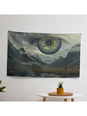 Sürrealizm  Duvar Örtüsü - Canlı Renkler Kumaş, Yatak Odası ve Oturma Odası Için Hafif Dekor