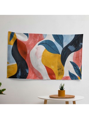 Henri Matisse'den Renkli  Duvar Örtüsü -  Pamuk Sırt, Polyester Ön - Süblimasyon Baskılı