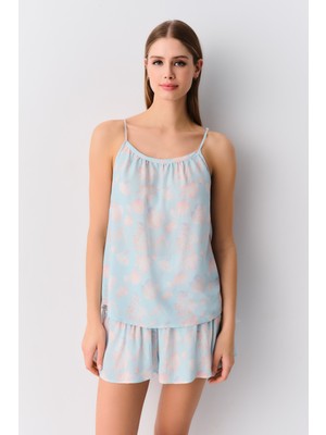 Suwen Shiny Atlet Şort Pijama Takımı