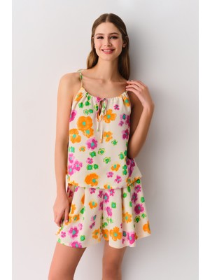 Suwen Cosmopolitan Atlet Şort Pijama Takımı