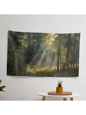 Painted Anarchy Modern Orman Elemanları Duvar Örtüsü -  Pamuk Sırt, Polyester Ön - Yatak Odası, Oturma