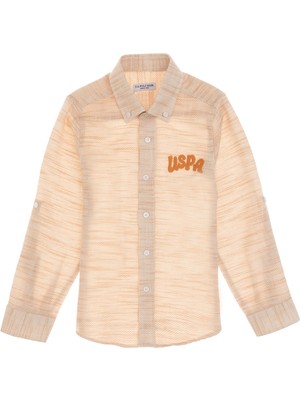 U.s. Polo Assn. Erkek Çocuk Koyu Sarı Gömlek Desenli 50300395-VR094