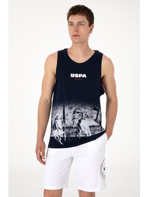 U.S. Polo Assn. Erkek Regular Fit Bisiklet Yaka Lacivert Kolsuz Tişört 50300111-VR033