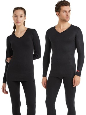 Blackspade V Yaka Uzun Kol Siyah   Thermal İçlik C7T5N2O1