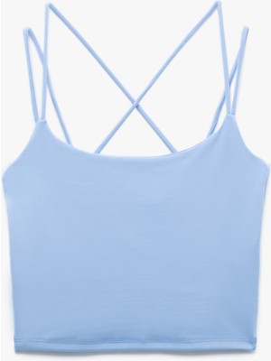 Koton Çaprak Askılı Spor Crop Atlet