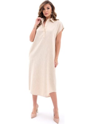 Ag Shoppings 7451 Elbise-Bej