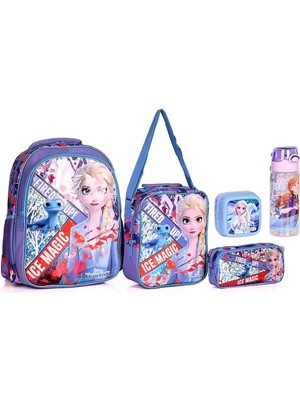 48007 Ice Magıc Lisanslı Okul Sırt Çantası 5'li Set