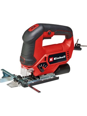 Einhell Dekupaj Testere TC-JS 90 (650 W, 22 mm strok, sarkaç strok fonksiyonu, ahşapta 90 mm kesme derinliği, çelikte 10 mm, 45°'ye kadar eğimli kesimler, 1x testere bıçağı dahil) - 4321165